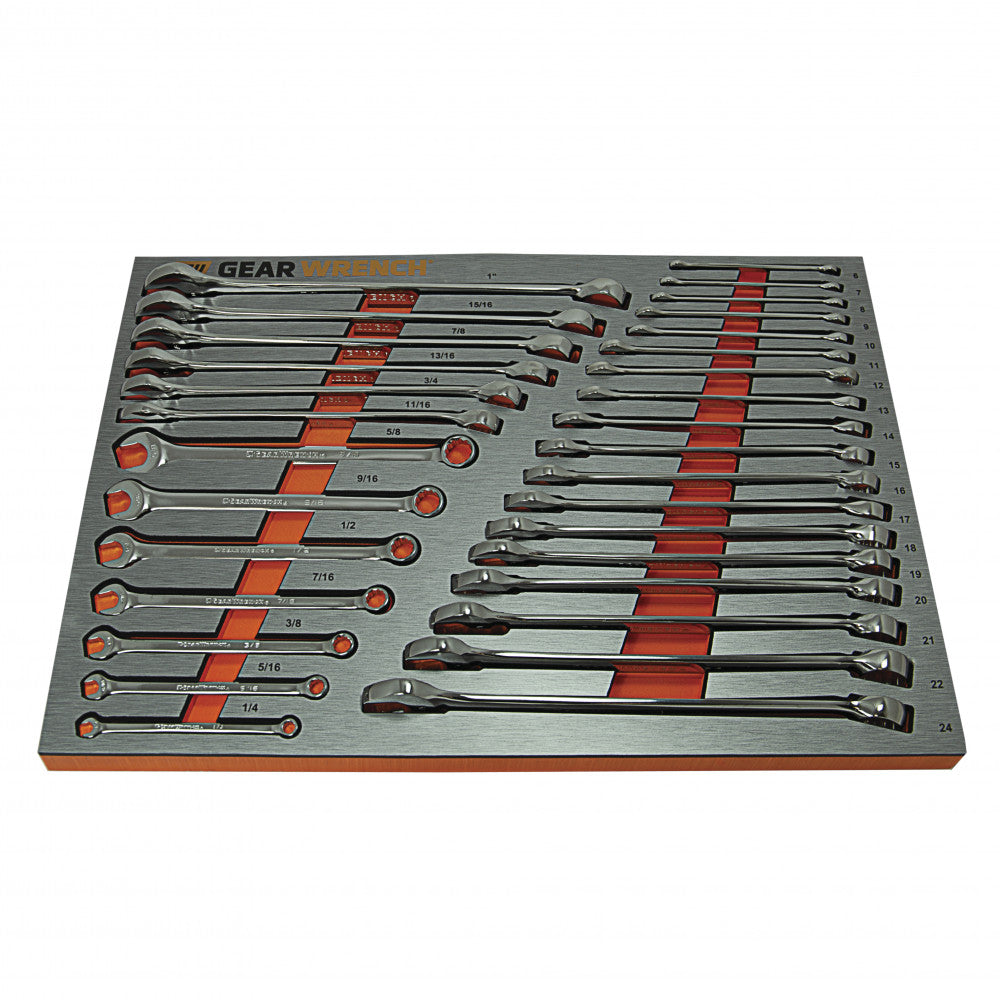GearWrench 31Pc Metric/SAE Wrench Set In EVA Tray 83991