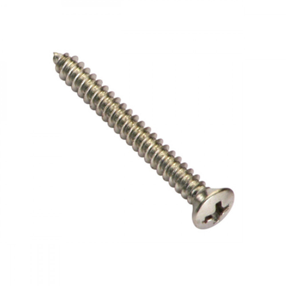 6G x 1in S/Tapping Screw Raised Head Slot - 100Pk
