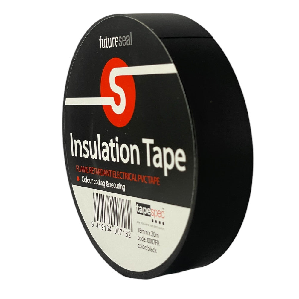 0003FR Black Premium PVC Electrical Tape 18mmx20m - MOQ - 10 Pack
