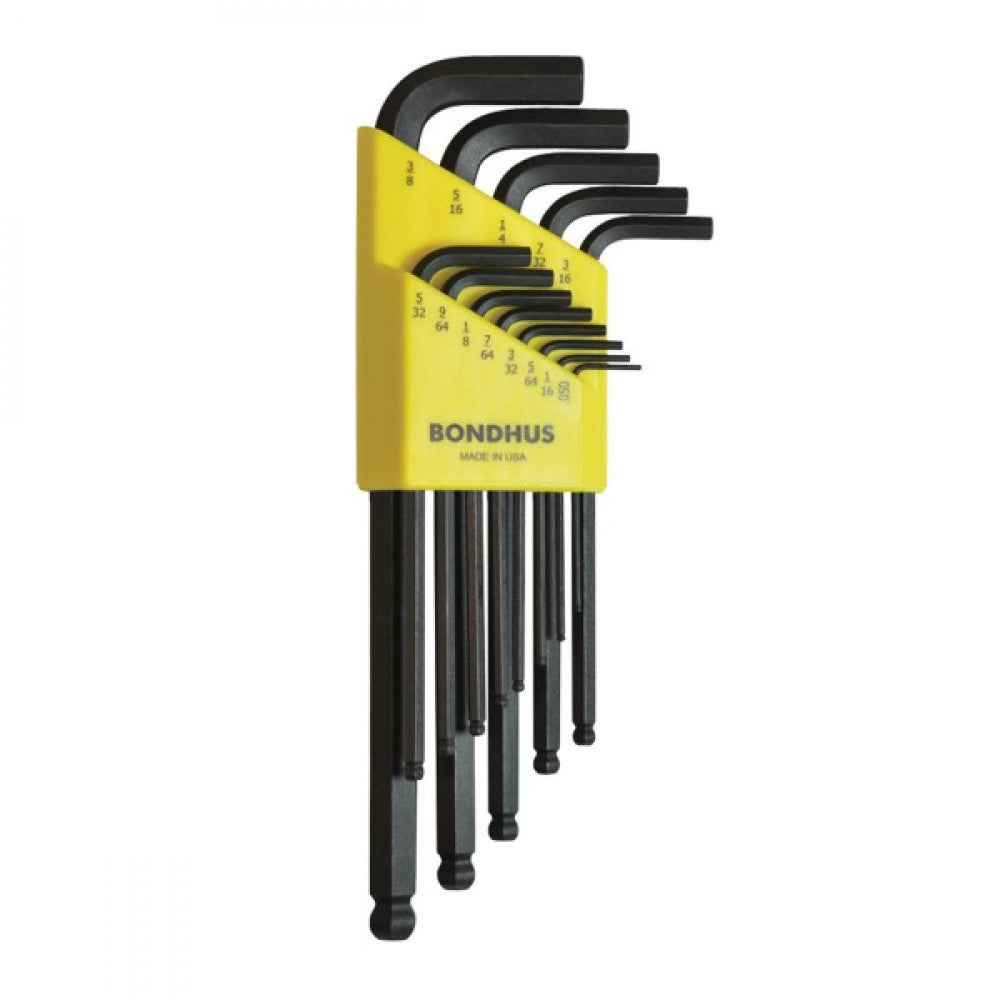 .050-3/8" Bondhus 13 Piece Ball End L-Wrench Set