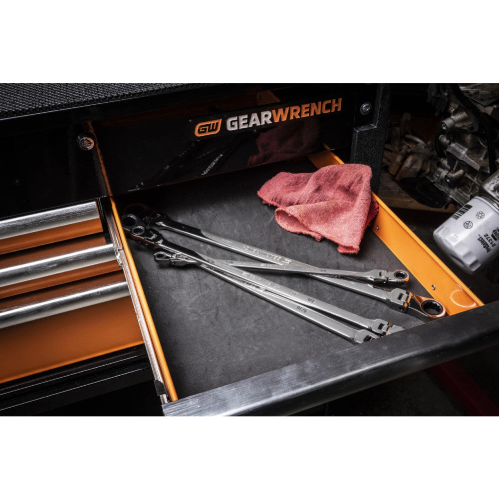 GEARWRENCH 4Pc 90-Tooth 12 Point SAE GearBox™ Double Flex Ratcheting Wrench Set