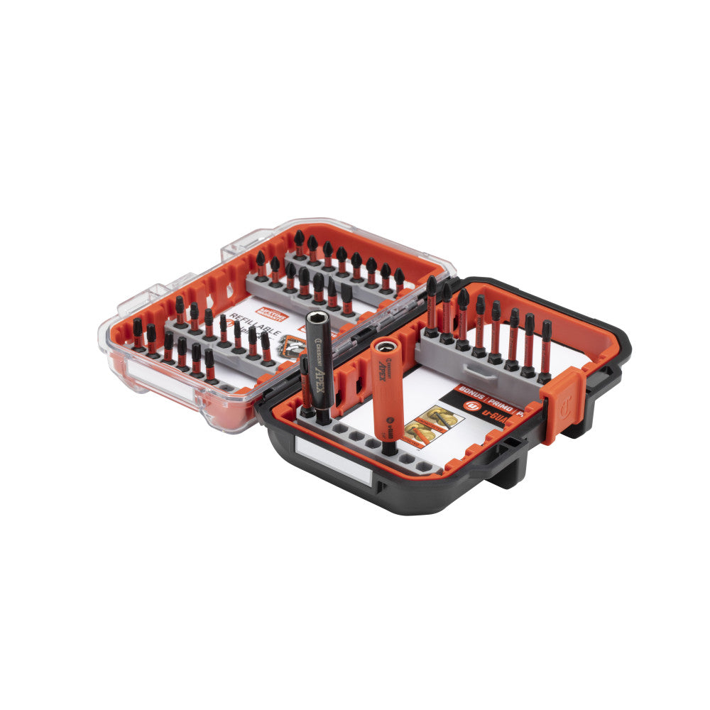 Crescent 38 Piece VORTEX Alpha CASE Impact Driver Bit Set - CAVSET-38