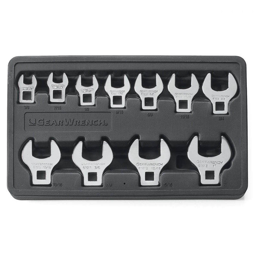 GEARWRENCH 11 Pc. 3/8" Drive Crowfoot SAE Wrench Set