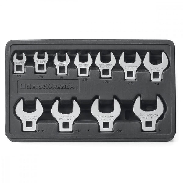Gearwrench 11 Pc. 3/8" Drive Crowfoot SAE Wrench Set
