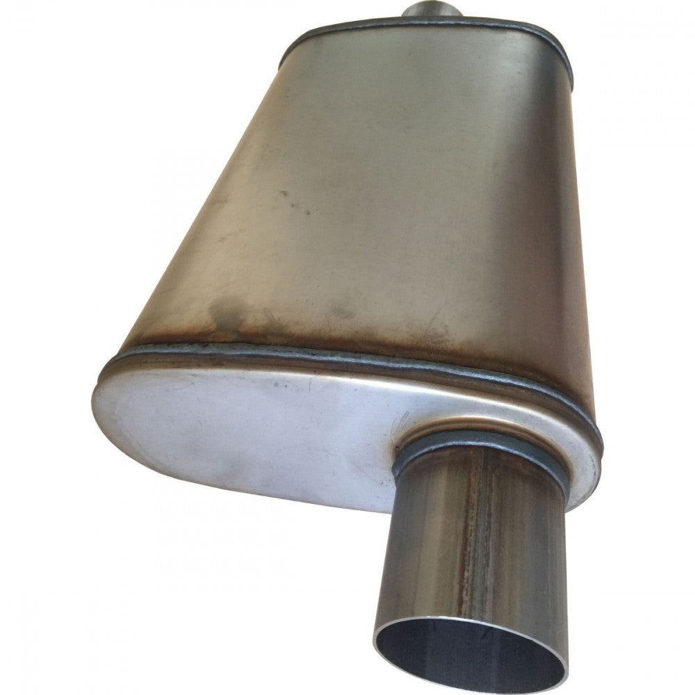 AFTERBURNER Muffler Stainless Steel 3 Inch Offset Centre #ABE43051