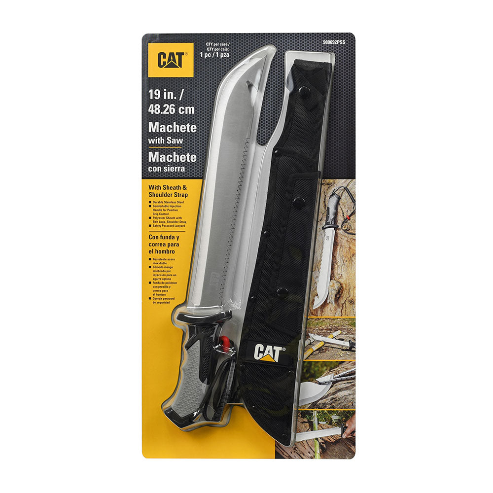 Cat 480mm/19” Machete With Shoulder Strap & Sheath