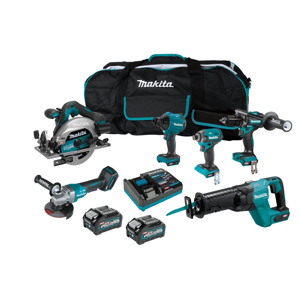 Makita 40Vmax Brushless 6-Pc.Combo (4.0Ah) Kit DK0204G601