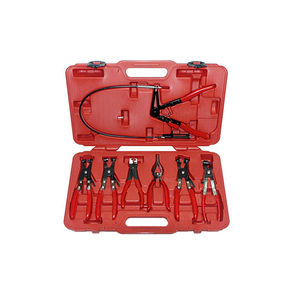 T&E Tools Plier Set 7Pc Hose Clamp Univ.