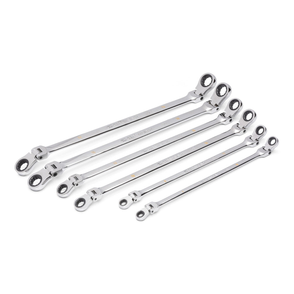 GEARWRENCH 6Pc 90-Tooth 12Pt Metric GearBox™ Double Flex Ratcheting Wrench Set