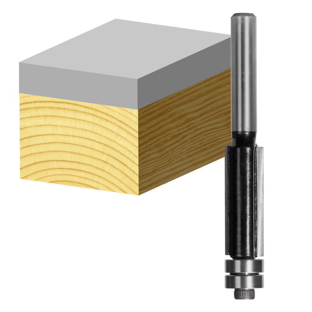 Trim Bit Flush 12.7mm TCT, 2 FLT 1/2 SHK D/BEAR