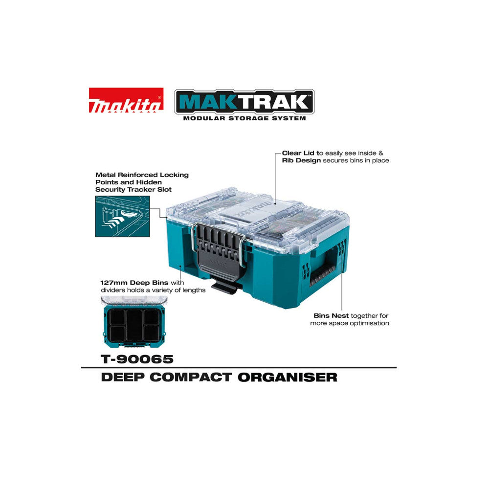 Makita MAKTRAK Deep Compact Organiser (T-90065)