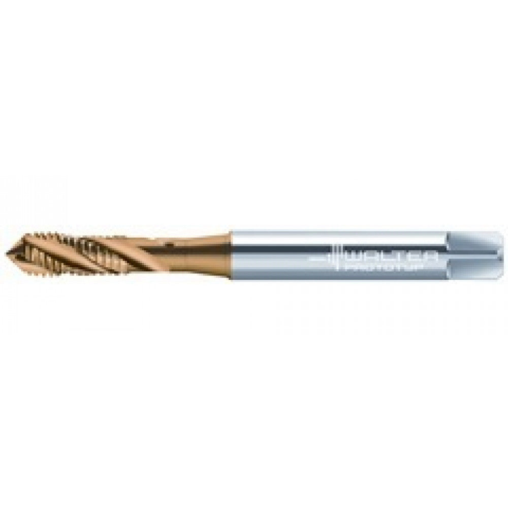 M6x1.0 TiN Spiral Flute Tap Walter Perform DIN371 TC115-M6-C0-WY80AA
