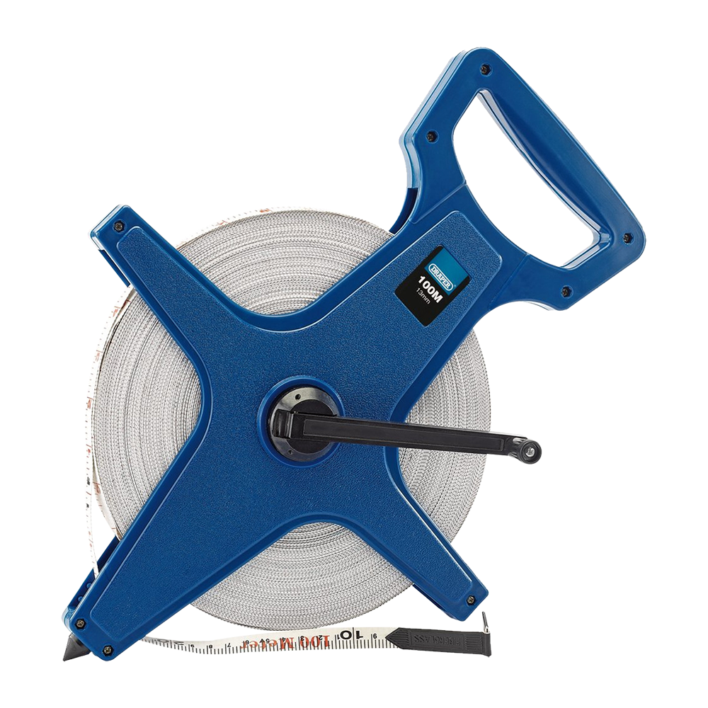 DRAPER 100m Fibreglass Surveyor's Tape