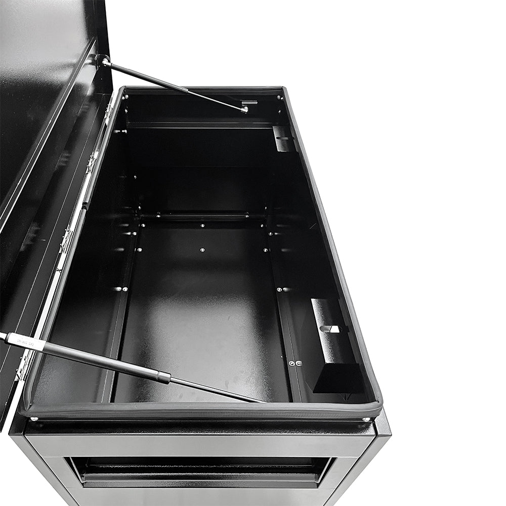 Tradie Site Storage Box 48" Black (Flat Pack)