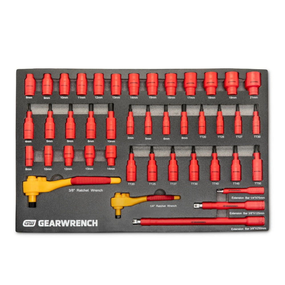 GEARWRENCH 72Pc VDE Insulated Tool Set In EVA Trays