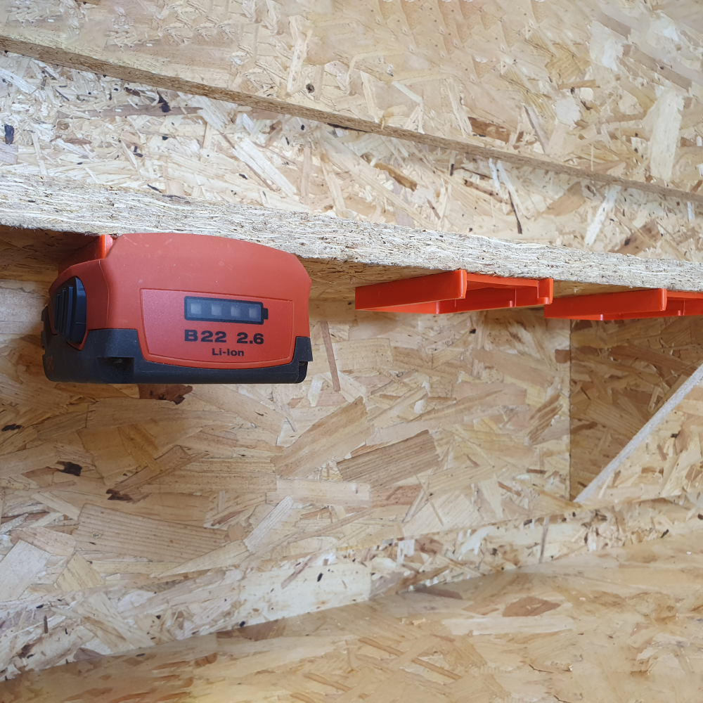 SteathMounts ORANGE BATTERY MOUNT FOR HILTI 22v - 6 Pack