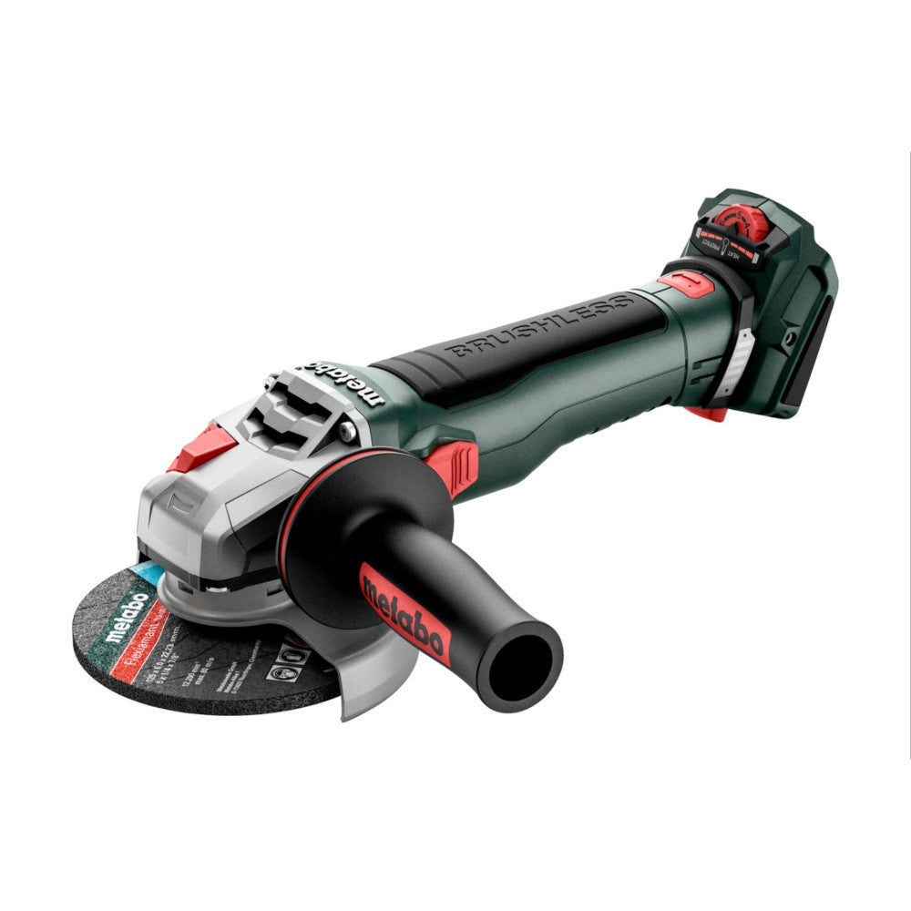 Metabo 18V Brushless 125mm Angle Grinder W/ Brake, Speed, Lock Nut - Bare Tool