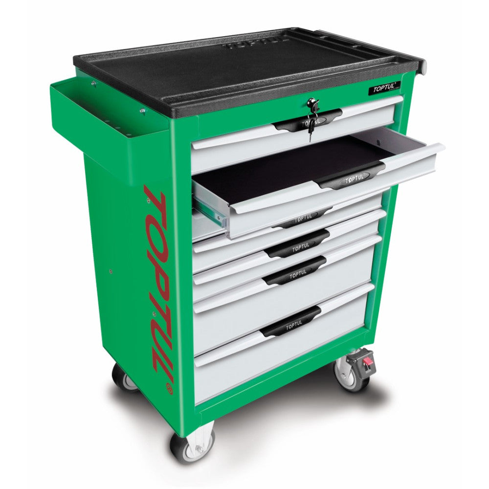 Toptul 7 Drawer Tool Trolley Green - Proline Series