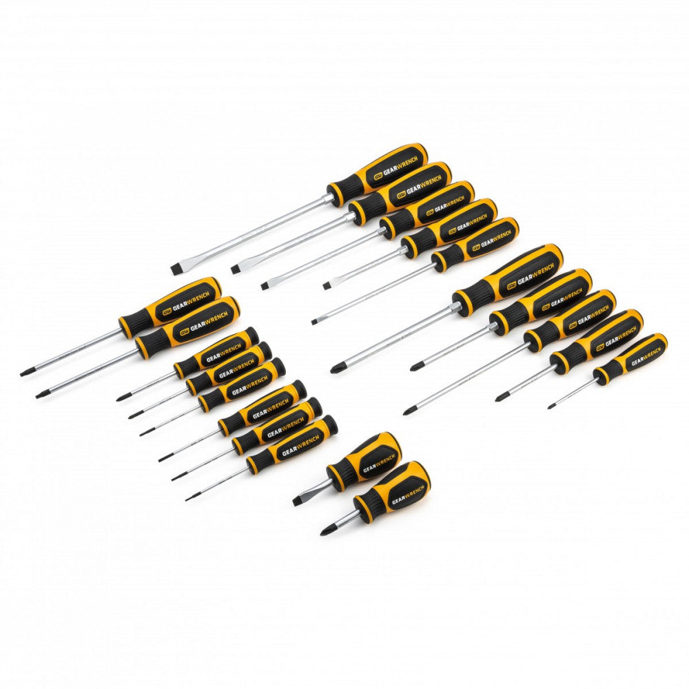 GEARWRENCH 20 Pc. Phillips®/ Slotted /Torx® Dual Material Screwdriver Set