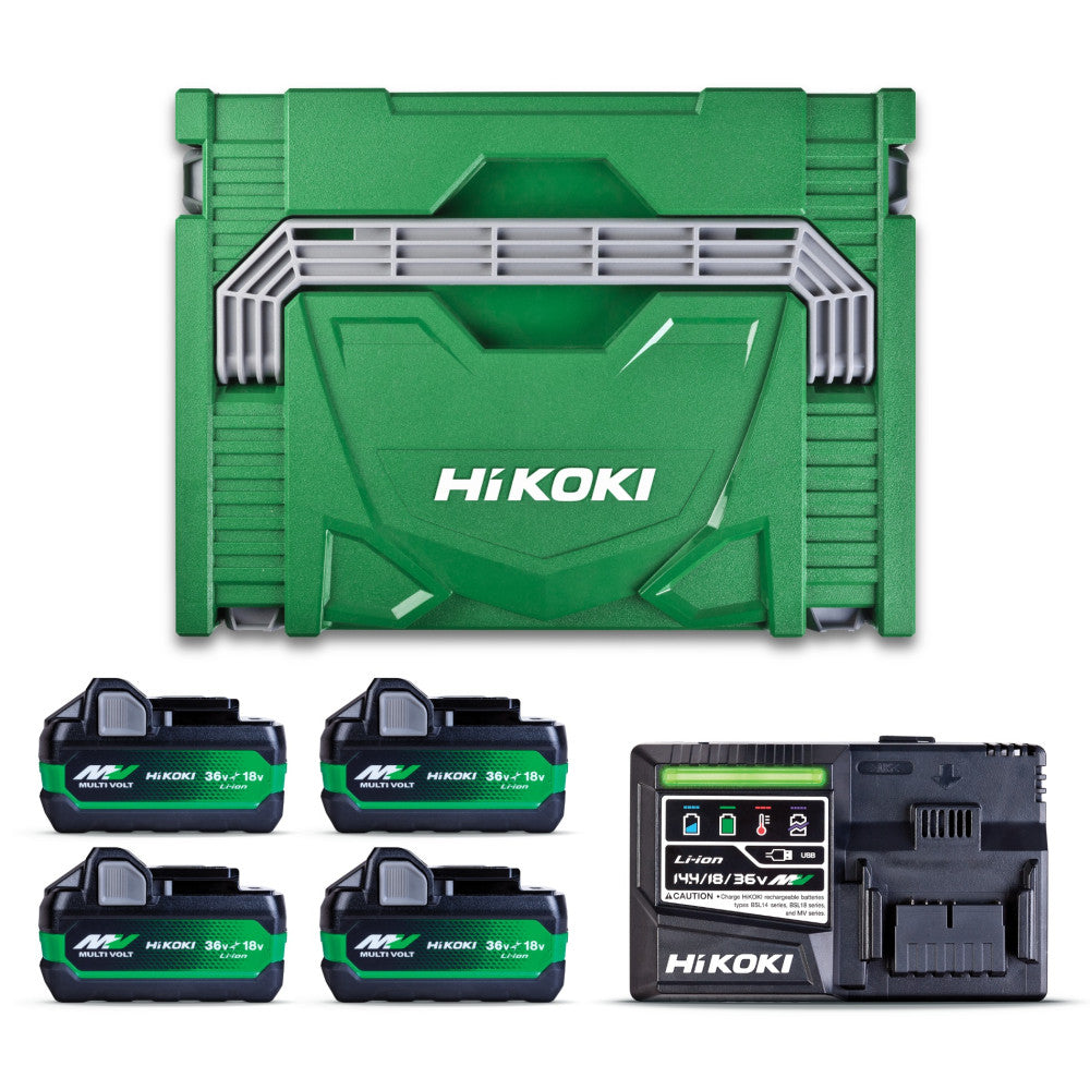 HiKOKI Fast Charger W/ Batteries Power Pack