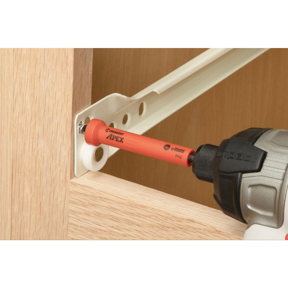 Crescent 2Pc 3-1/2in. Phillips® U-GUARD™ Covered Impact Power Bit W Ring Magnet