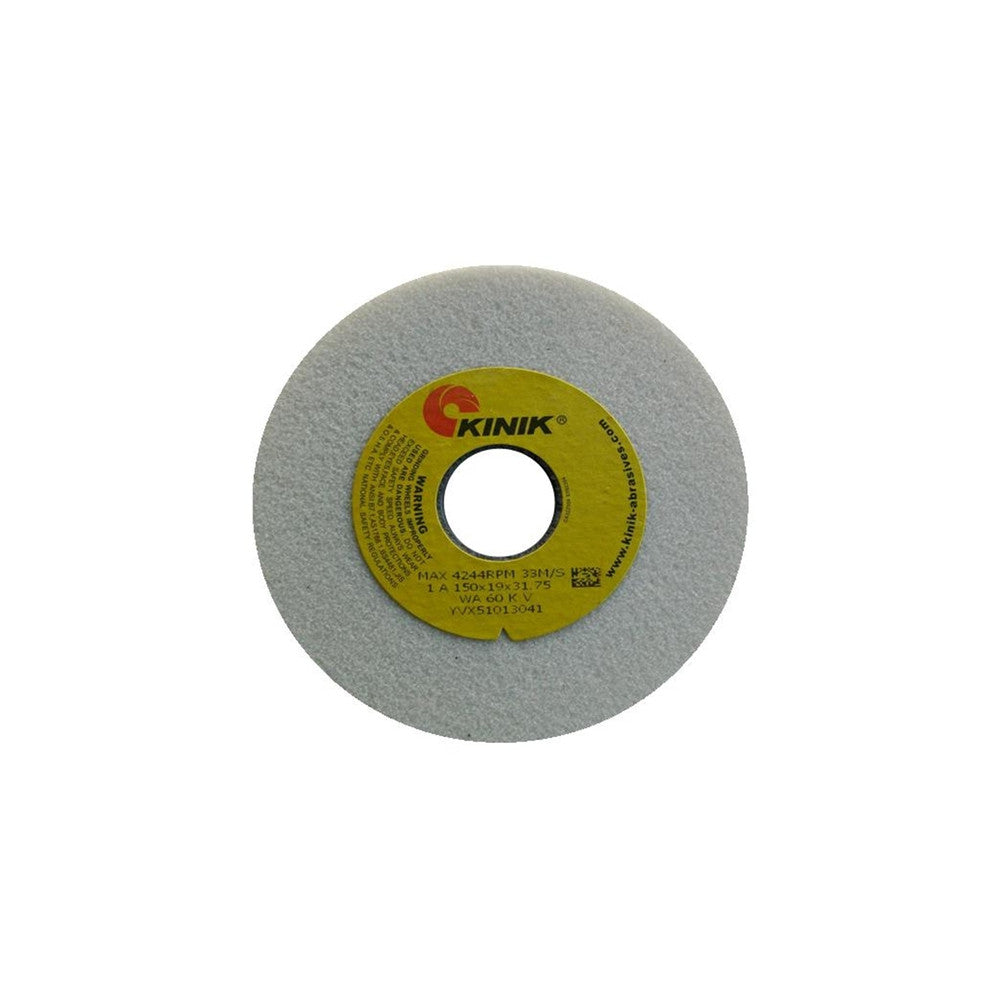 Kinik Bench Grinder Wheel - White, 150x25 WA120g