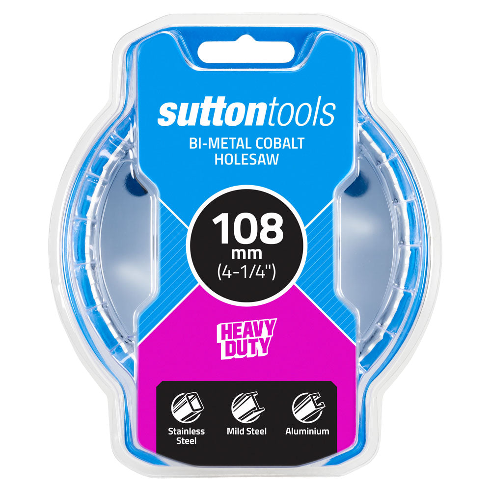 108mm Sutton Tools Bi-Metal Cobalt Holesaw