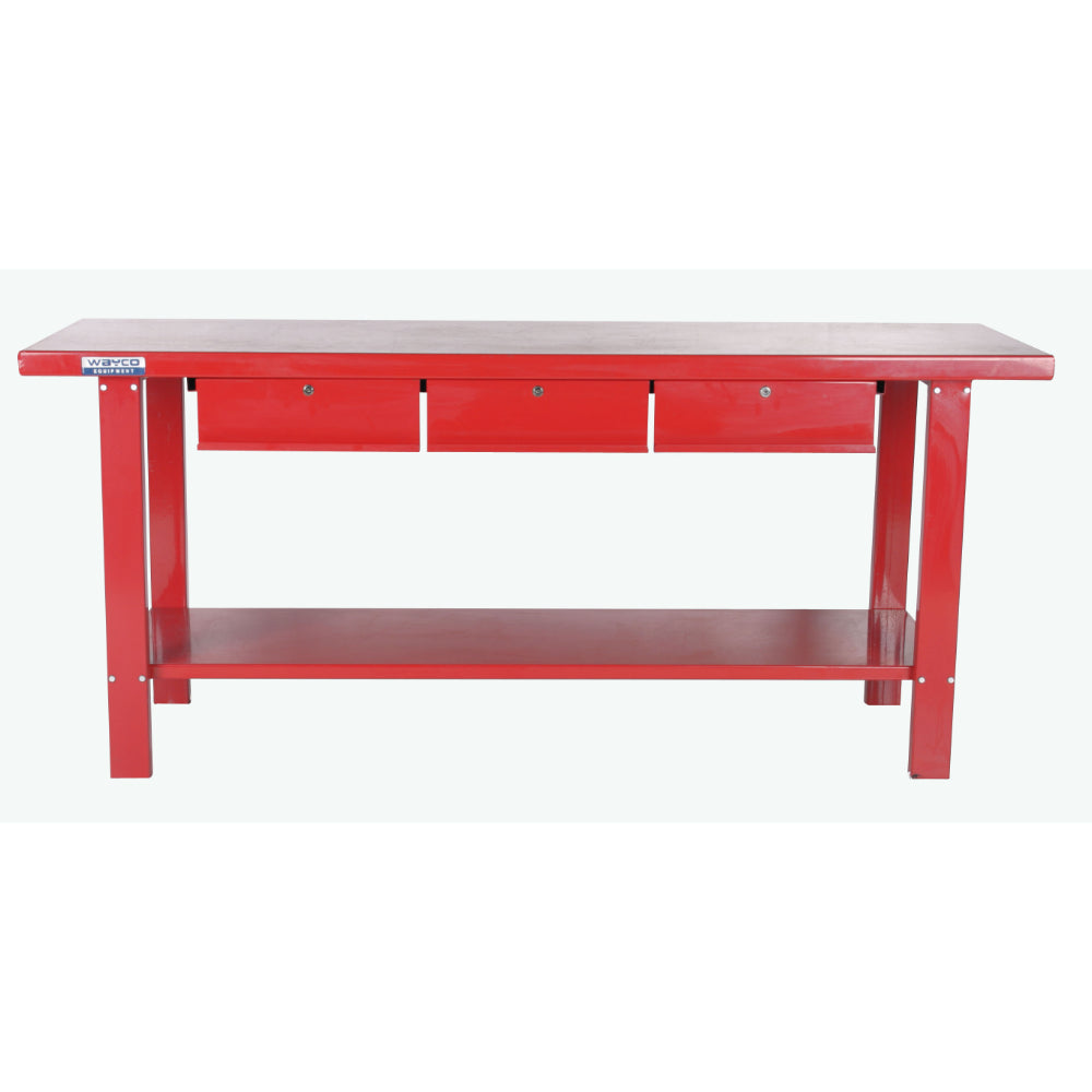 Work Bench With 3 Draws - 2000L x 640W x 870H