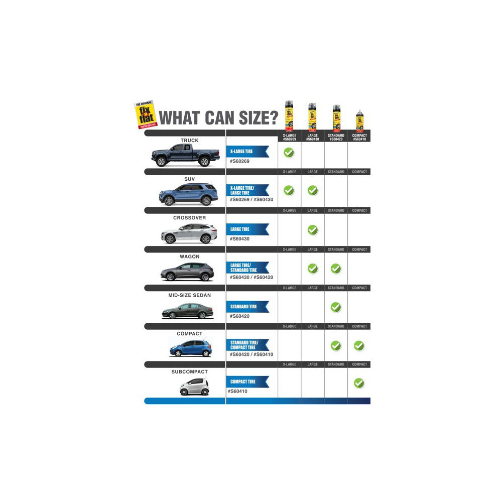 Fix-A-Flat Tire Repair Inflator With Hose 20Oz #60430