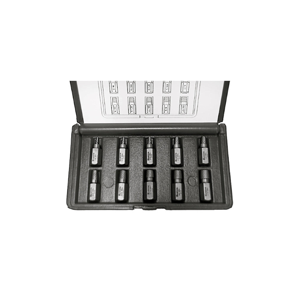 T&E Tools Wedge Proof Screw Extractor Set