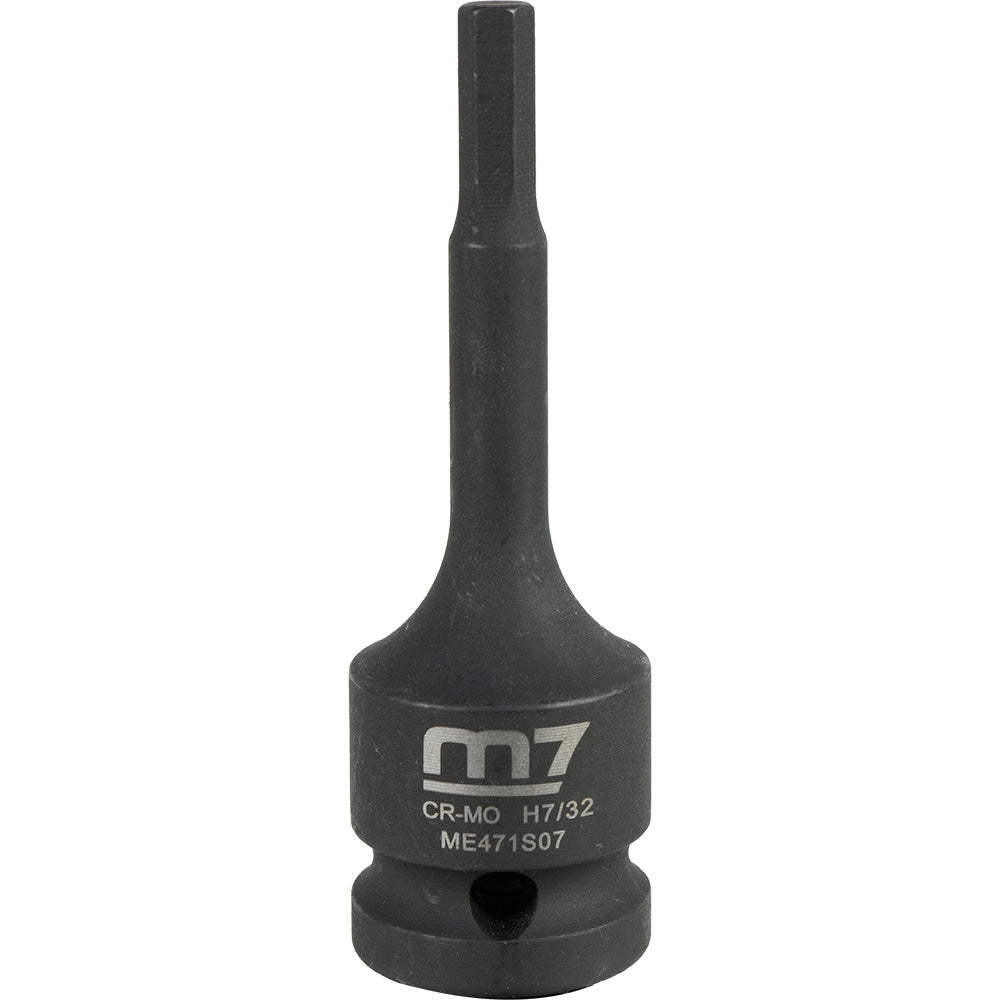 M7 Impact In Hex Socket, 1/2in Drive, 7/32in