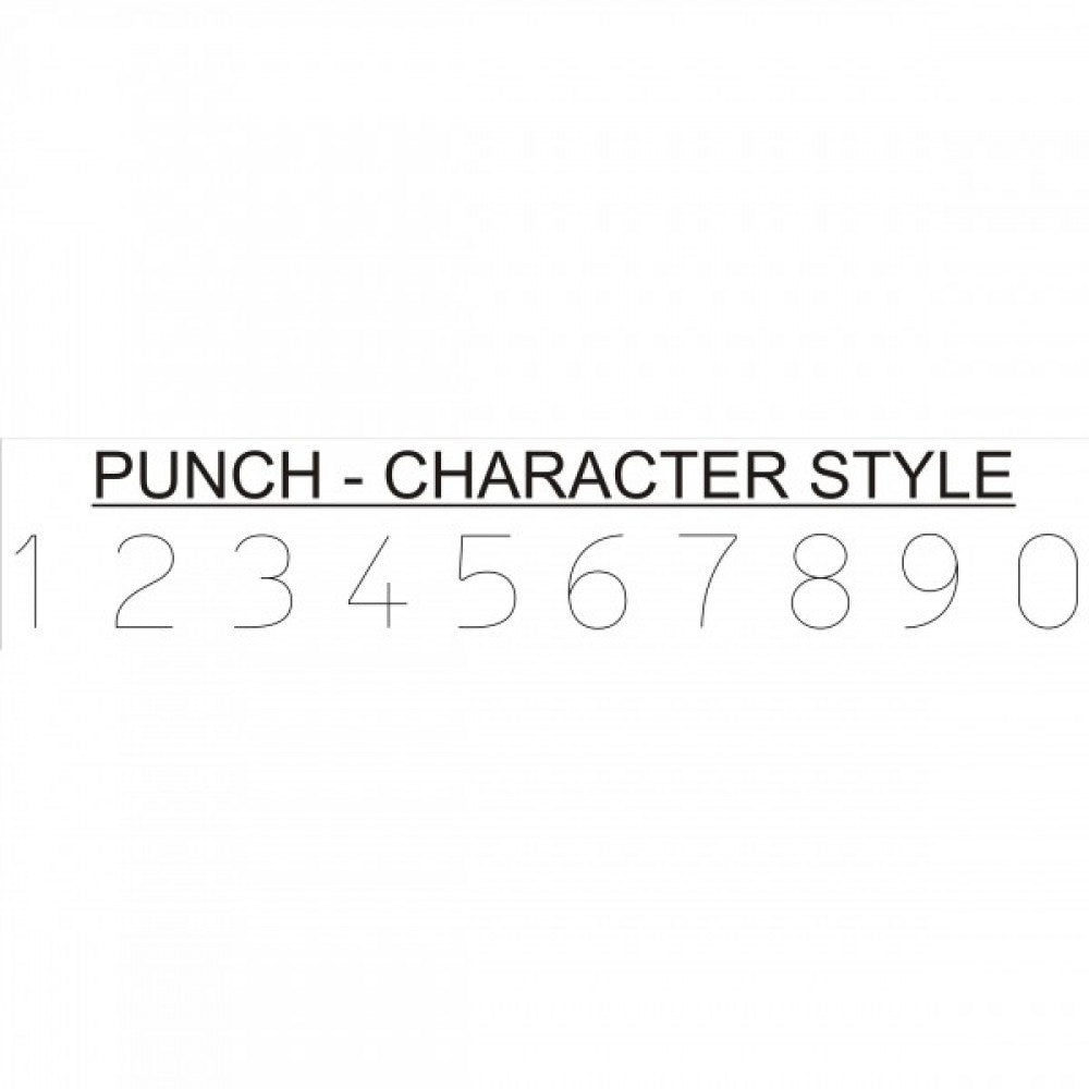 Number Punch Set 6.0mm