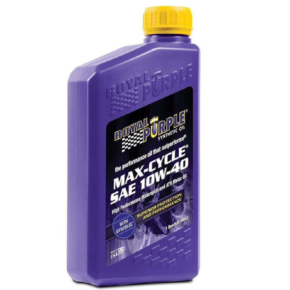 10W40 Royal Purple Max Cycle Oil (1Qt/946mls) SOLD EACH