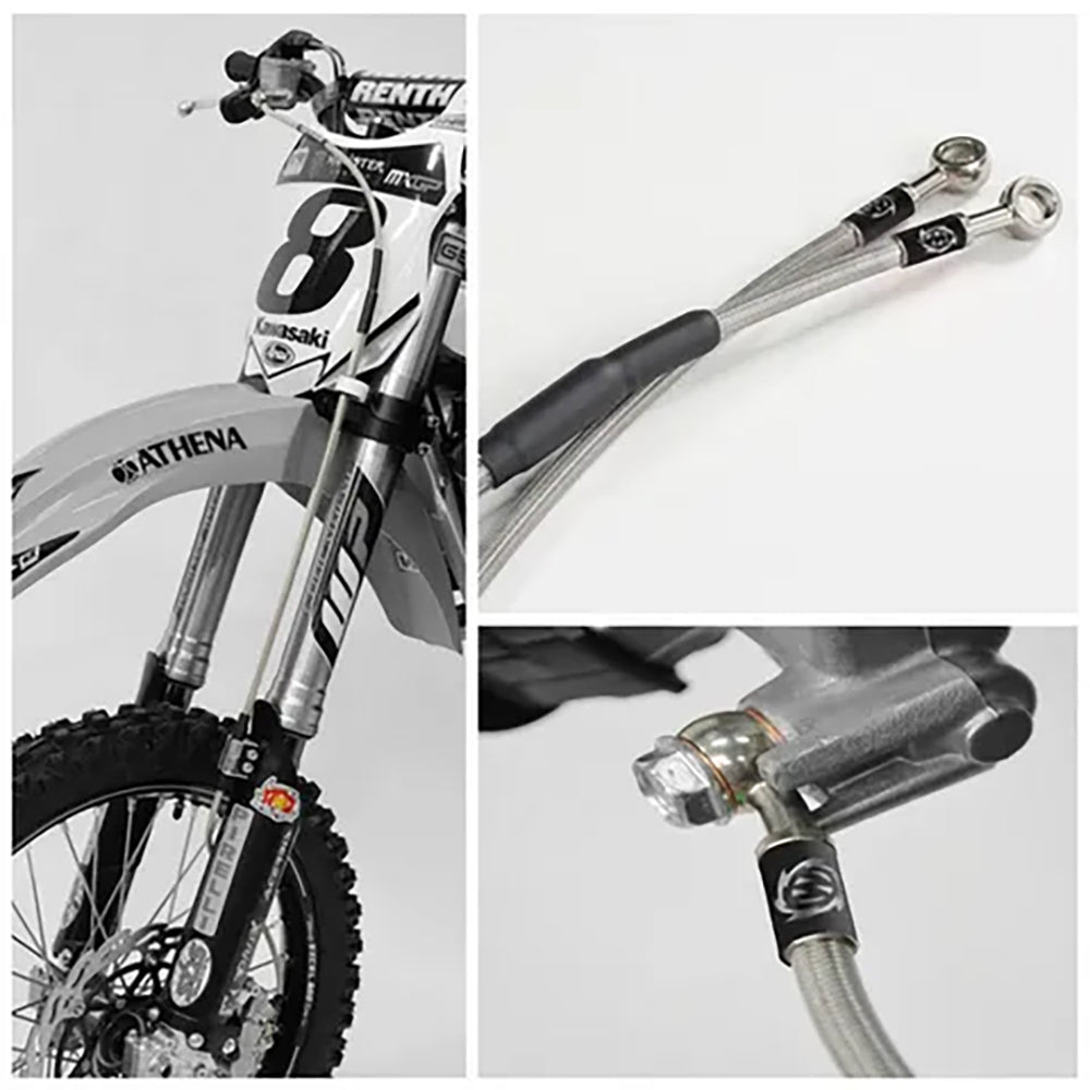 Brake Hose Moto Master Front Yamaha Yz85 Small Wheel 08-12 Yz85 Big Wheel 08-18