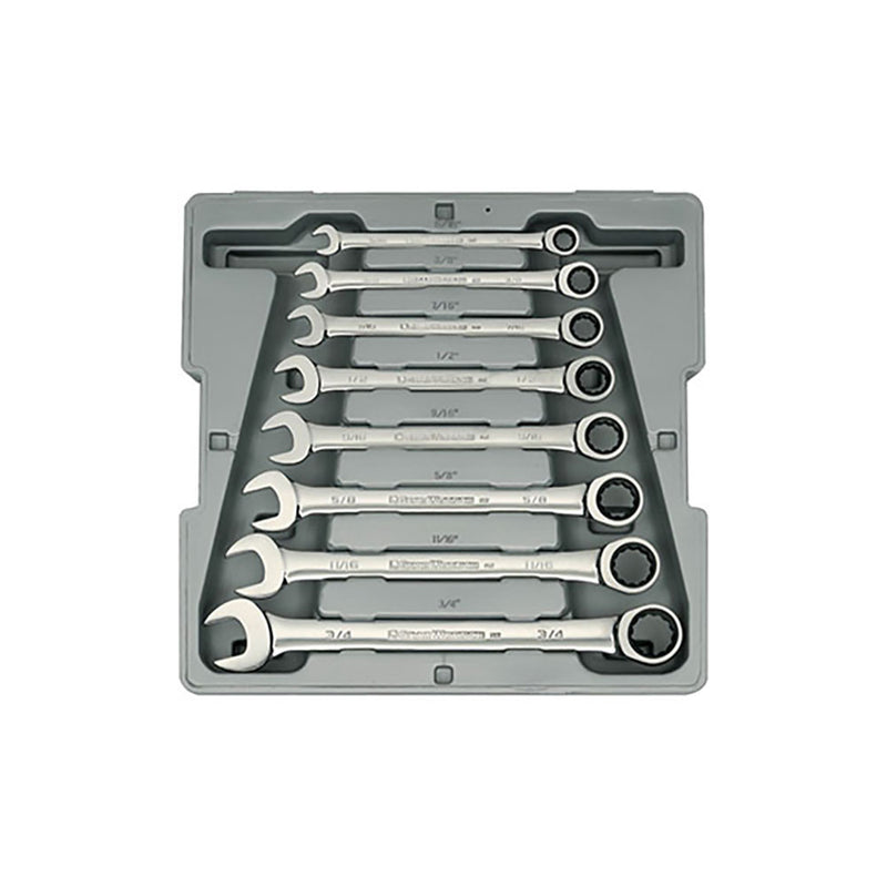 T&E Tools 8 Piece Gear Wrench Set