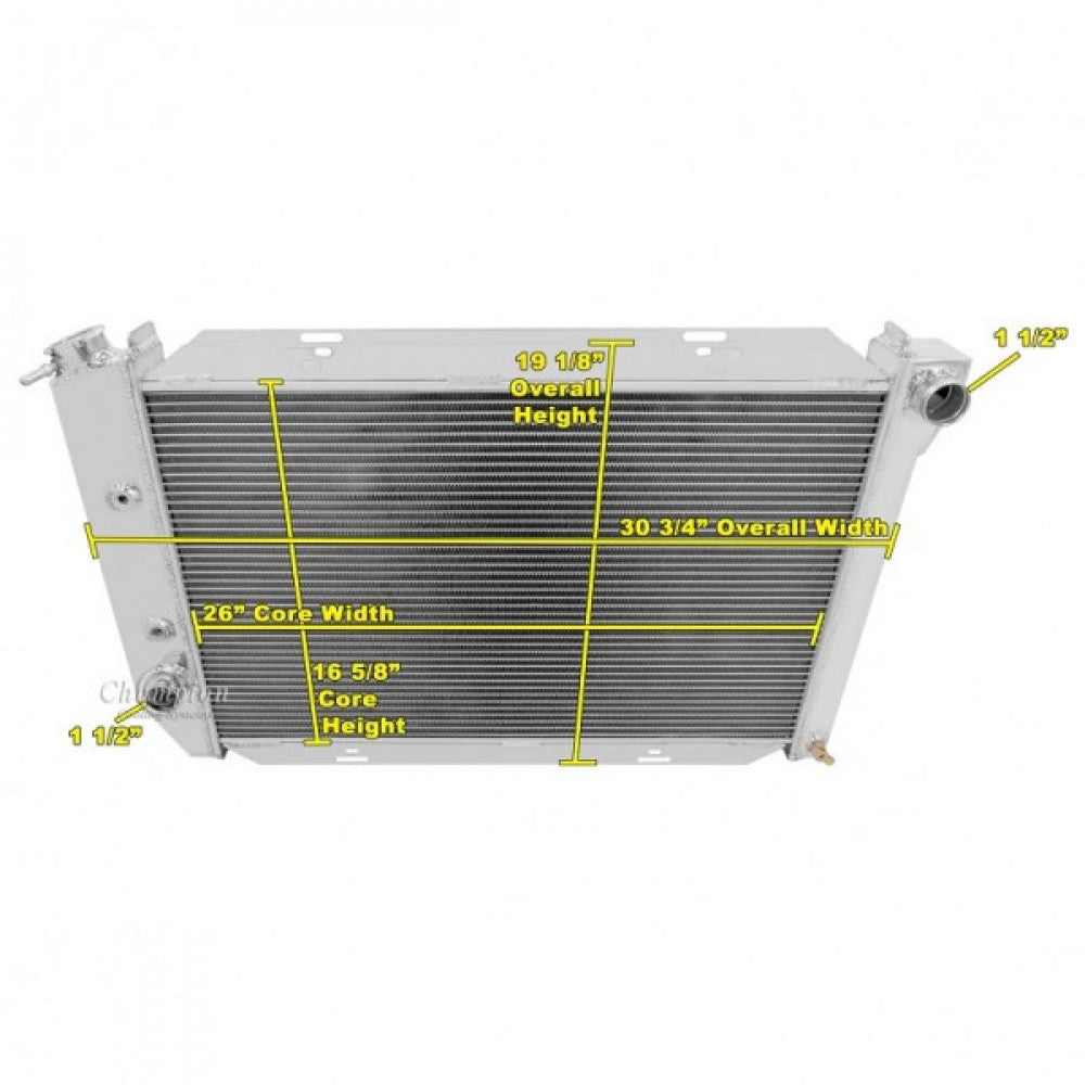 Champion Radiator Ford Mustang 1971-73 - 3 Core Each#PCC381