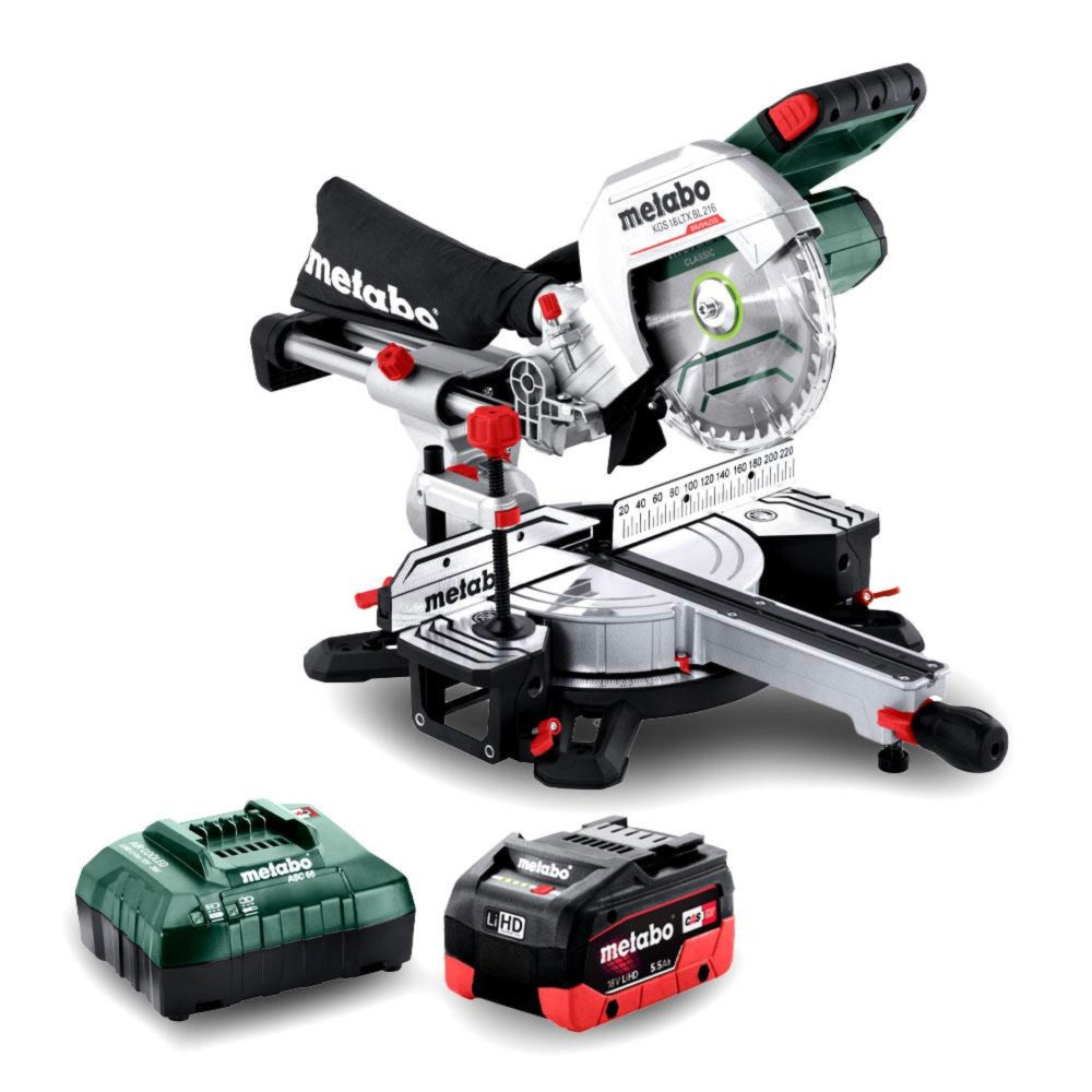 Metabo Brushless LTX 216mm Sliding Compound Mitre Saw Kit