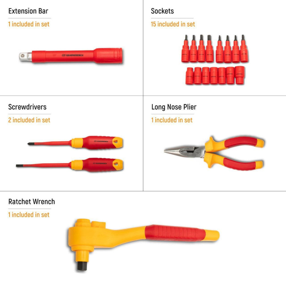 GEARWRENCH 20Pc VDE Insulated Tool Set