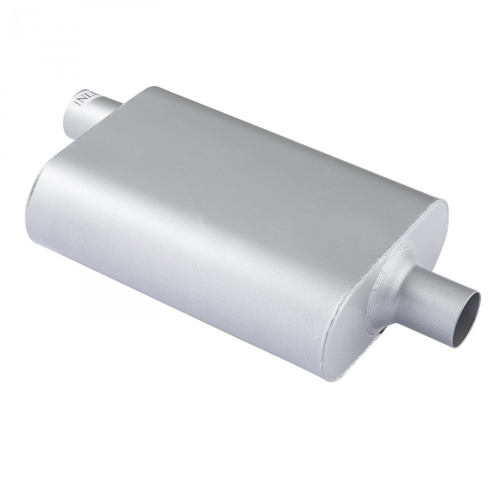 AFTERBURNER Universal Two Chamber 2.25inch Offset In-Offset Out Muffler#ABE42443