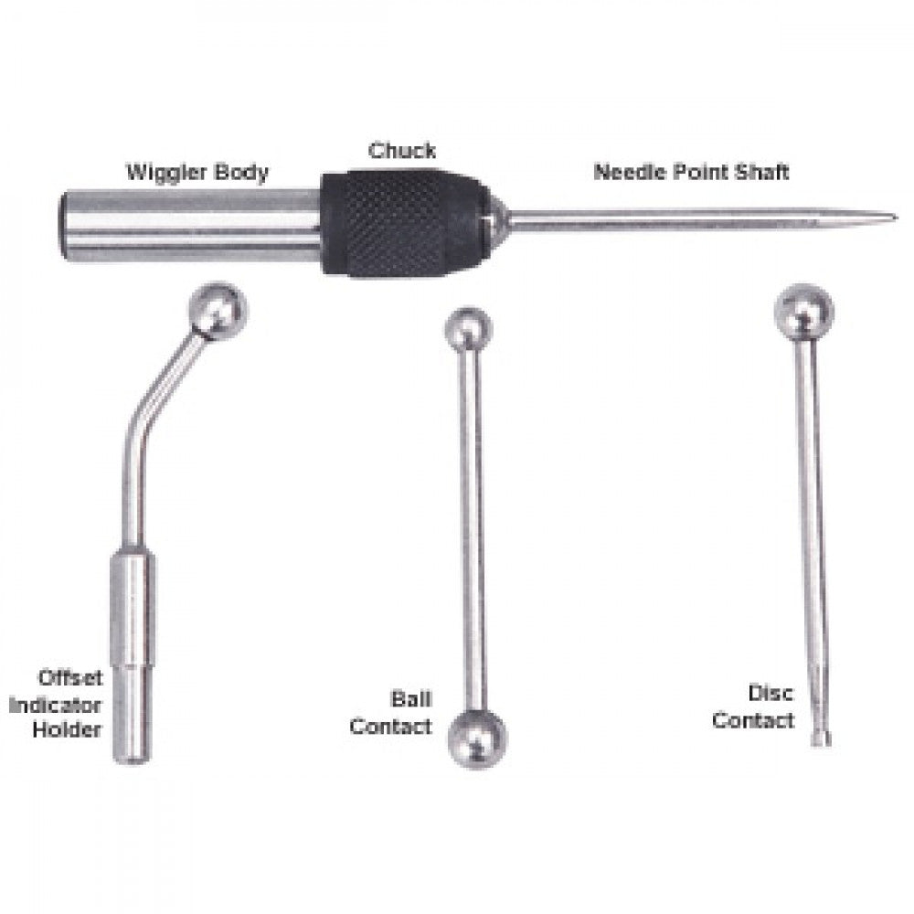 Groz 4Pc Wriggler / Center Finder Set