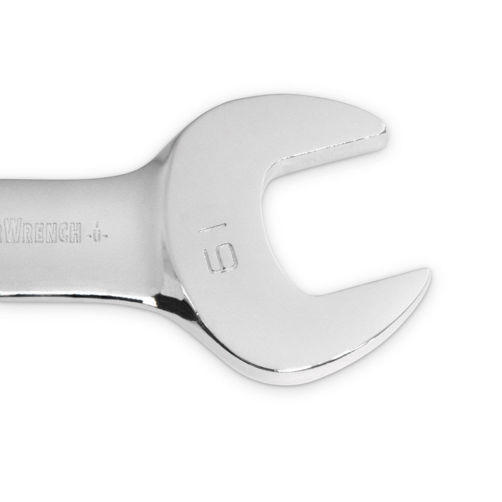 GEARWRENCH 10Pc 12Pt Stubby Flex Head Ratcheting Combination Metric Wrench Set