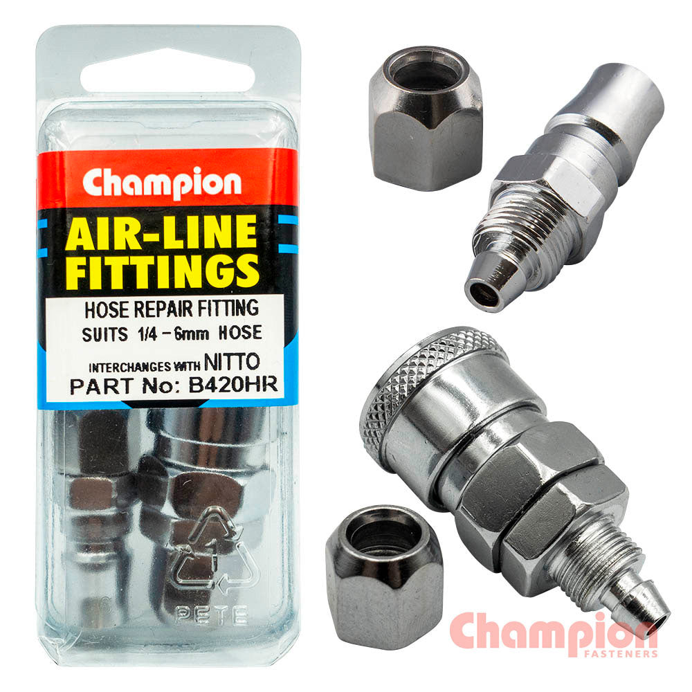 Champion Air Hose Fitting-Nitto Hose Repaircoupler