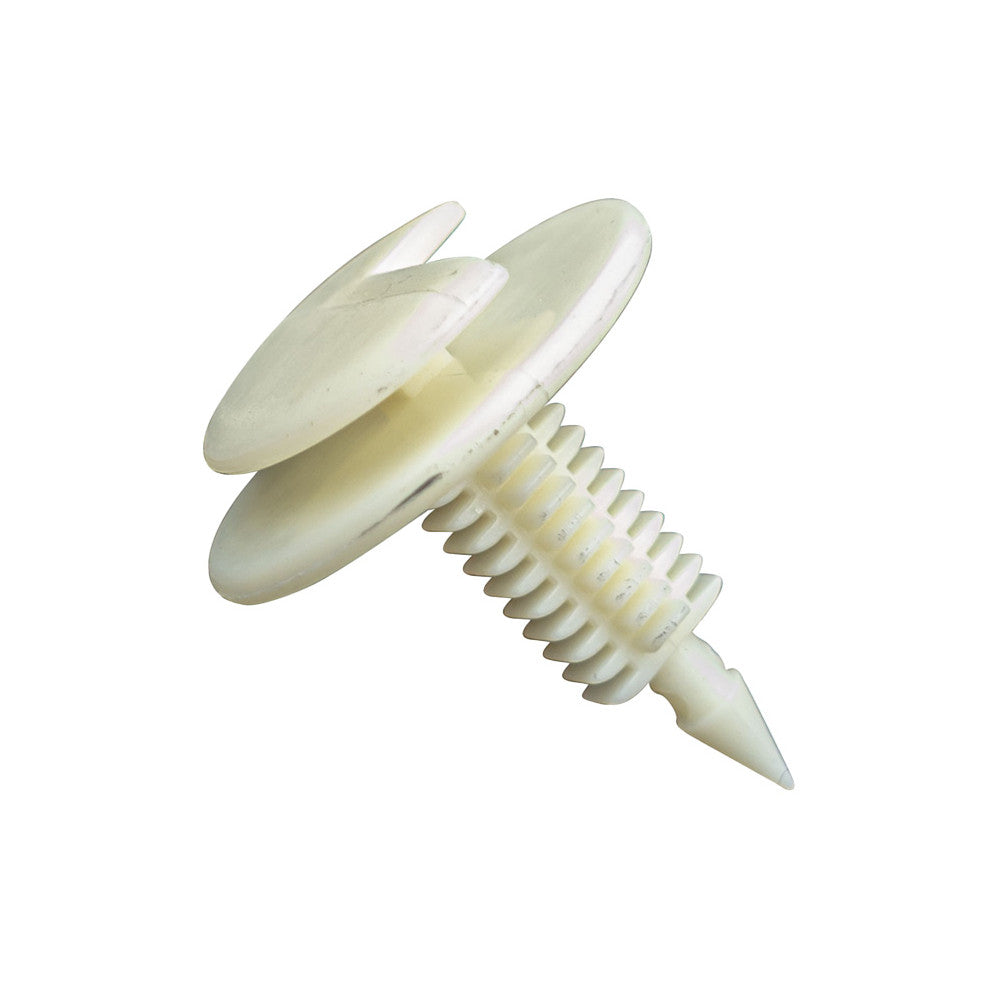 Gti Trim Clip White 24mm x 6.6-7.5mm Hole (30 Pack)