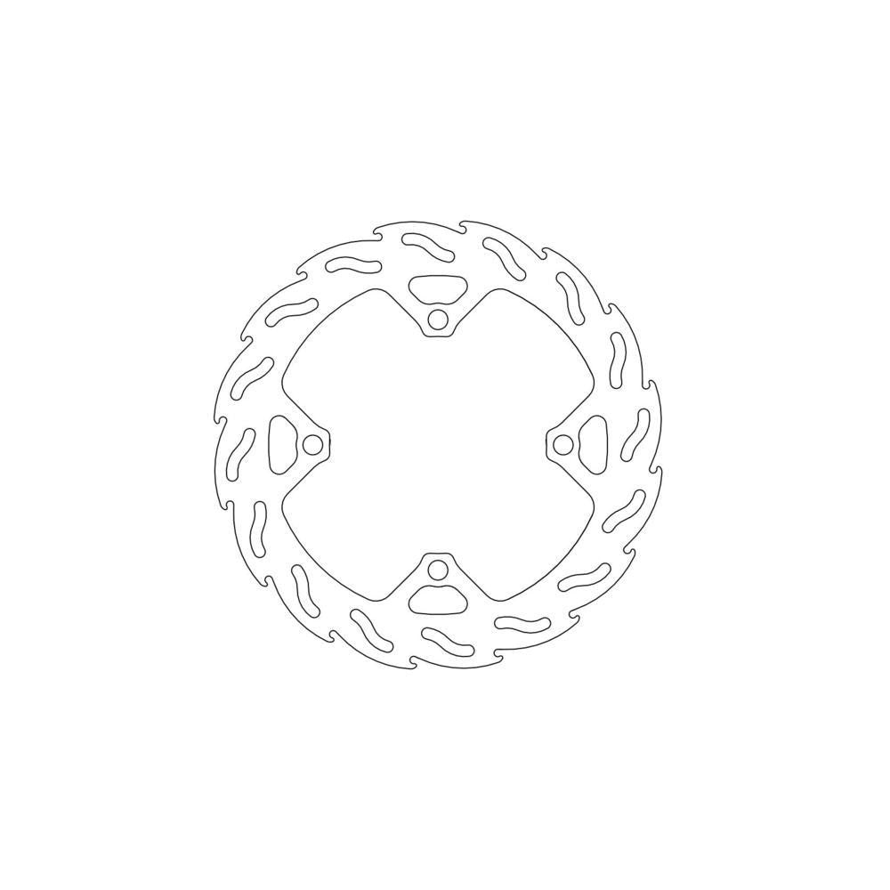 Brake Rotor Moto Master Flame Rear