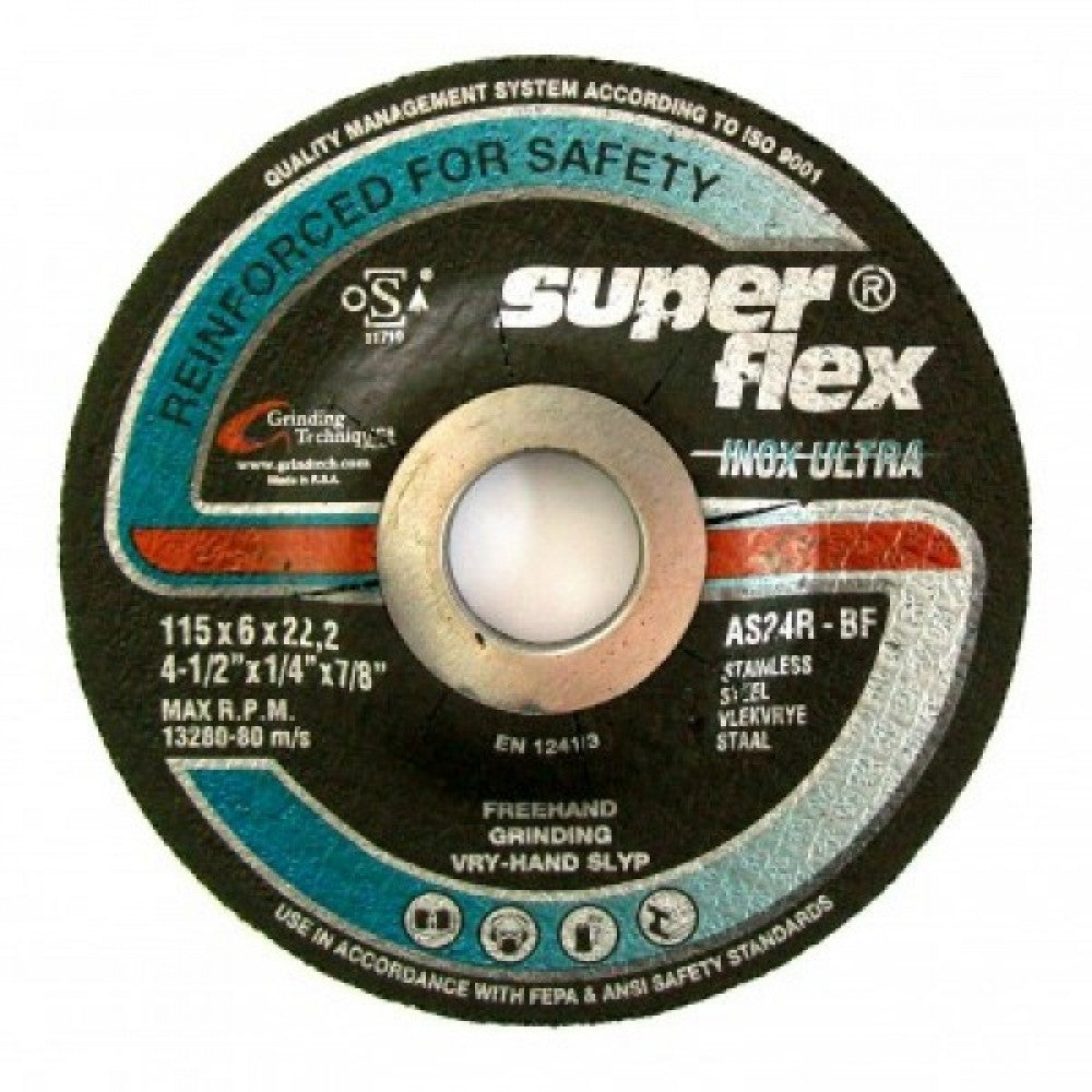10 Pack Metal Grinding Disc 115mm x 6mm x 22mm