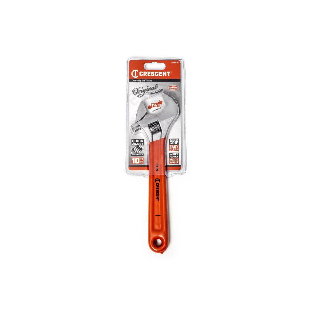Crescent 10" Adjustable Cushion Grip Wrench - Carded