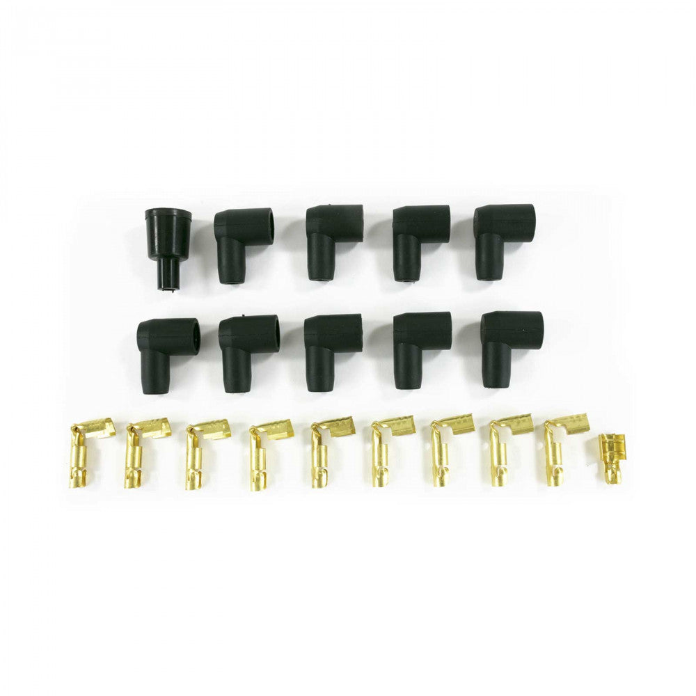 TSP 8.5mm UNIVERSAL BLUE IGNITION WIRES WITH 180° PLUG BOOTS #85680