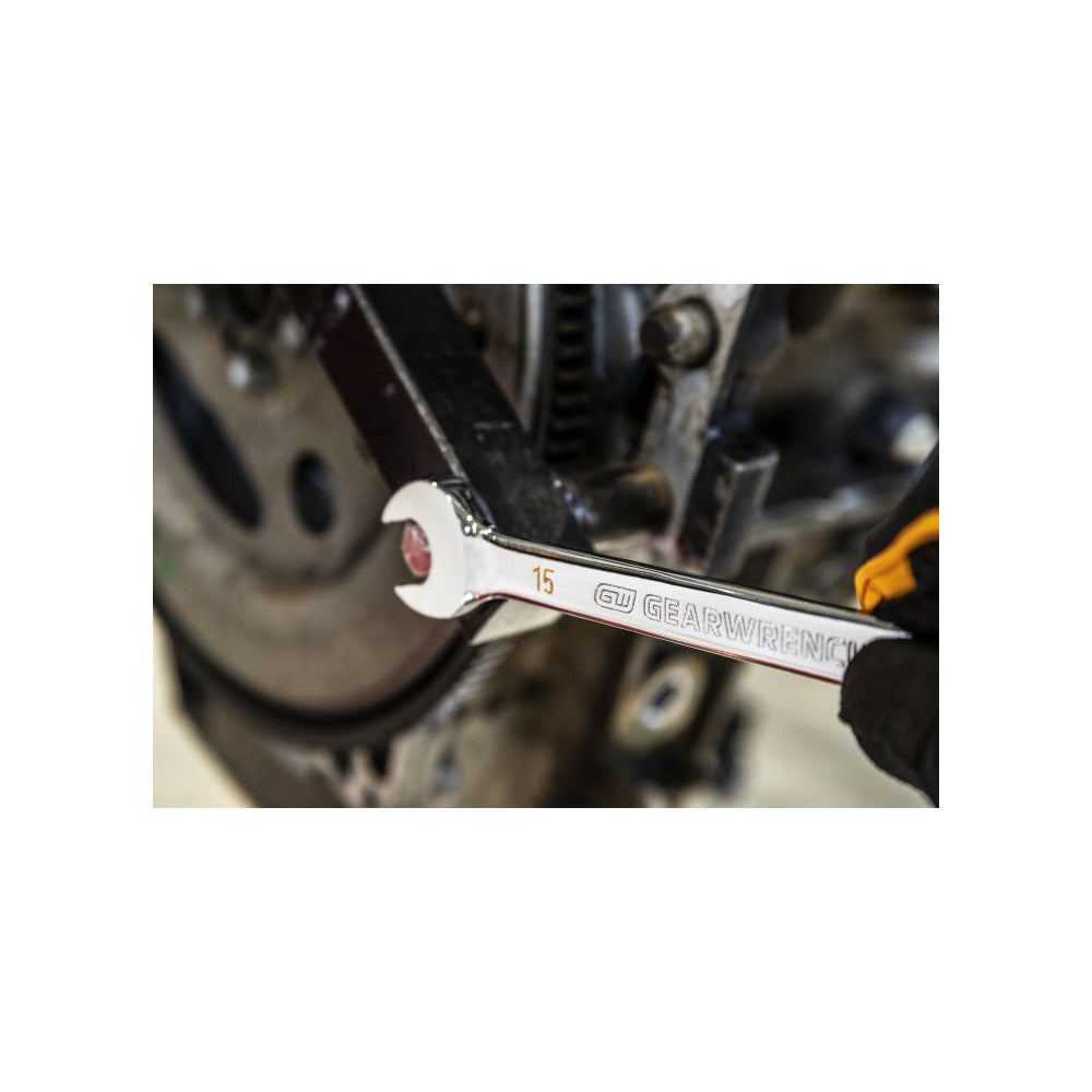 GEARWRENCH 12 PC 90-TH 12 Point Metric Combination Ratcheting Wrench Set