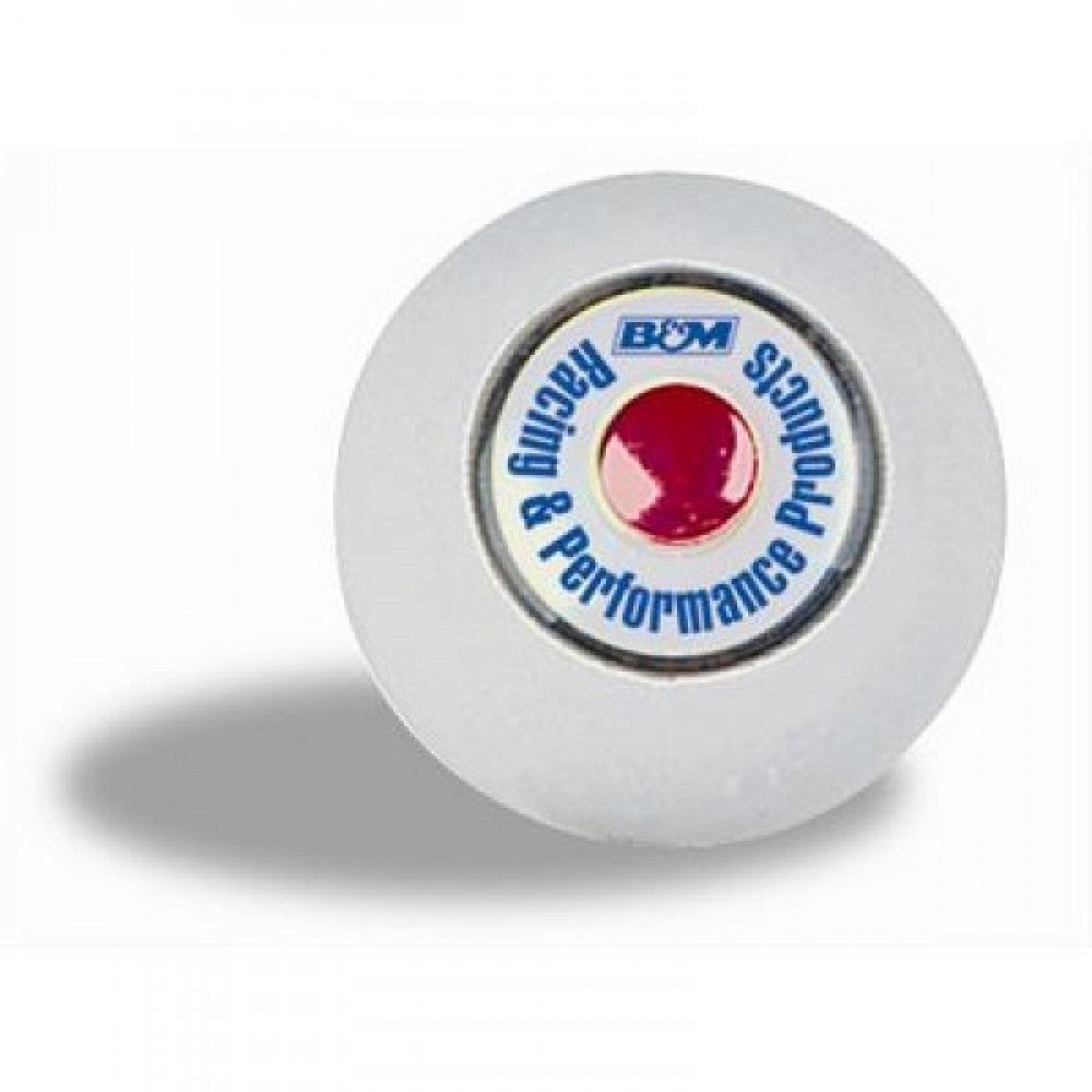 B&M White Shifter Button Gear Knob #46112