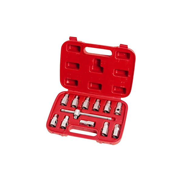 T&E Tools 12Pc Drain Plug Wrench Set
